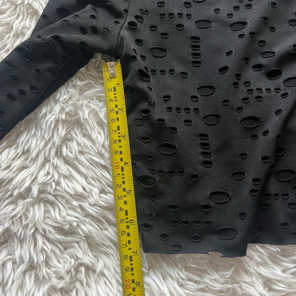 NWOT Black Princess Polly Mesh Long Sleeve - Picture 7 of 7